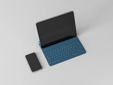 Masada Modern Tablet Mokup, 3D görüntüleme