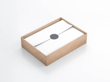 Hediye Kutusu Mockup, 3D görüntüleme