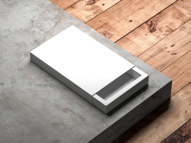 3D hazırlama mukavva model yakın plan