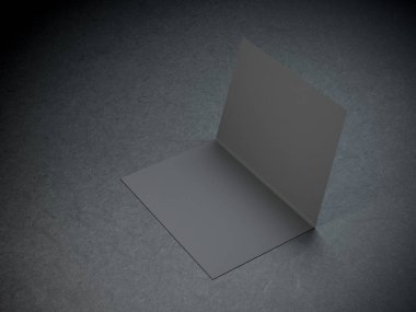 Uçan Boş Broşür Mockup, 3D oluşturma