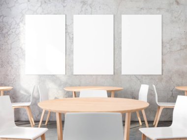 Modern iç mekanda boş çerçeve modellemesi, 3 boyutlu biçimlendirme