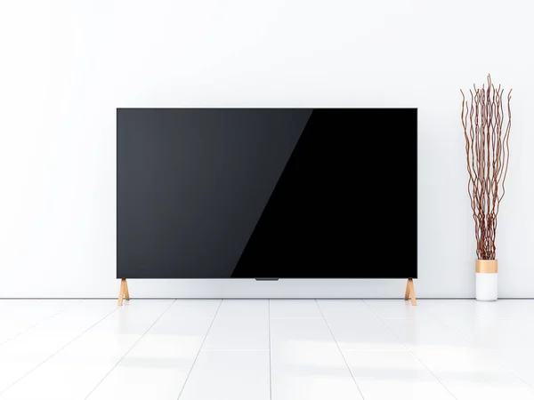 Smart Mockup Blank Screen Modern Room Rendering — Stock Photo, Image