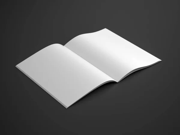 Closeup View Book Model Mockup Rendering — Stock Photo, Image