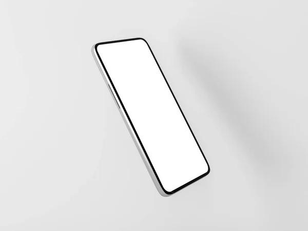 Gros Plan Maquette Smartphone Avec Écran Vide Rendu — Photo
