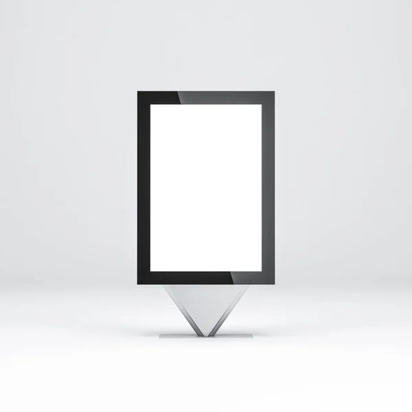 Lightbox Mockup Con Schermo Bianco Modello — Foto Stock