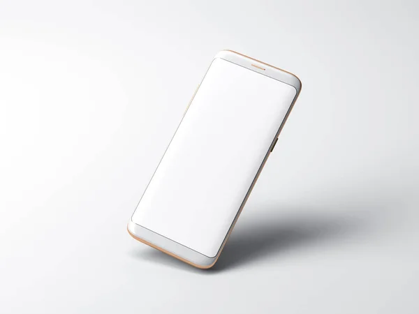 Closeup Smartphone Mockup Blank Screen Rendering — ストック写真