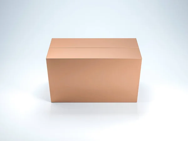 Golden Box Mockup Background — Stock Photo, Image