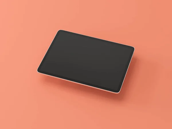 Modern Tablet Mockup Table Rendering — Stock Photo, Image