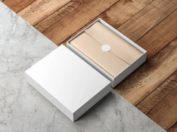 Hediye Kutusu Mockup, 3D görüntüleme