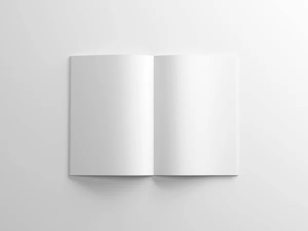 Close Weergave Van Boek Model Mockup Rendering — Stockfoto