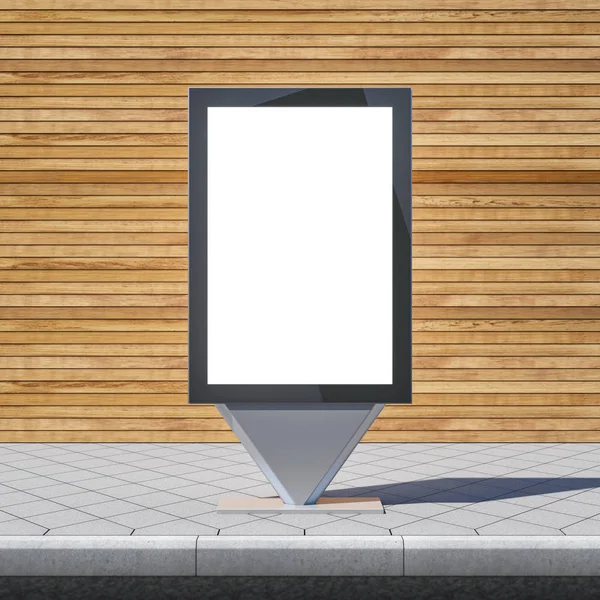 Lightbox Mockup Czystym Ekranem Model — Zdjęcie stockowe