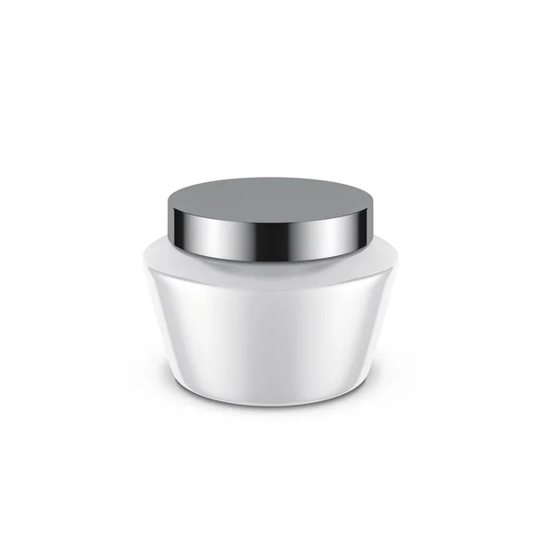 Jar Mockup Cosmetics Chrome Cap 렌더링 — 스톡 사진