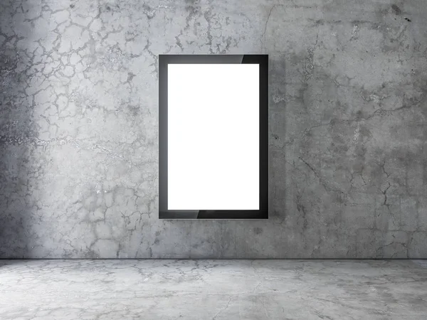 Lightbox Mockup Con Pantalla Blanco Modelo —  Fotos de Stock