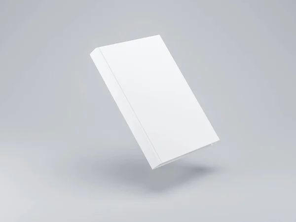 White Book Mockup Background Rendering — Stock Photo, Image