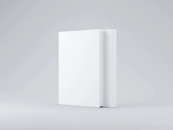 White Book Mockup Background Rendering — Stock Photo, Image