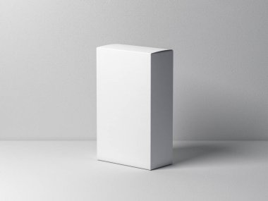 Kozmetik ürünleri için beyaz kutu modeli, 3D görüntüleme