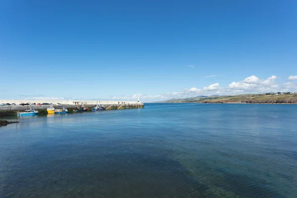 Balıkçı Tekneleri Peel Harbour Isle Man Ngiliz Adaları — Stok fotoğraf