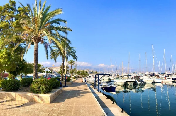 Båtens Hamn Och Marina Vid Altea Costa Blanca Spanien — Stockfoto