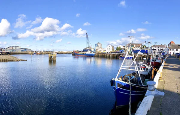 Ramsey Harbour Small Commercial Fishing Port Isle Man — стоковое фото