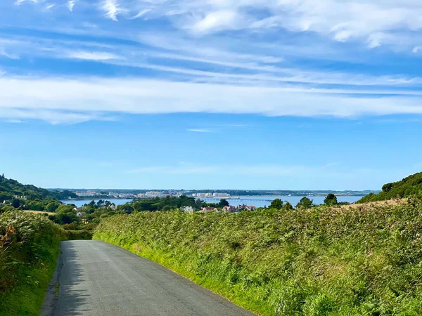 Straße Von Maughold Zur Küstenstadt Ramsey Auf Der Isle Man — Stockfoto