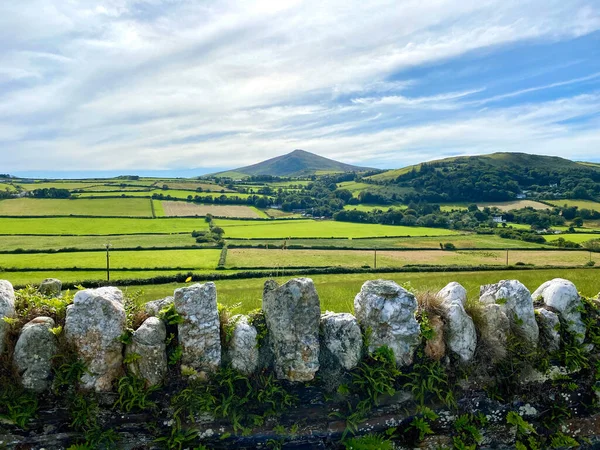 Montagnes Prairies Dans Belle Région Maughold Île Man — Photo