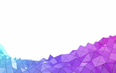 3D çizim, üçgen geometrik şekiller, piramit, metal yapılar, renkli üçgen sırt