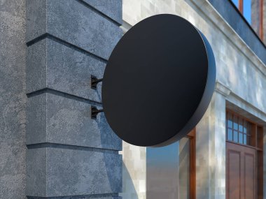 Metin için alanı olan boş reklam panosu