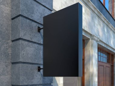 Metin için alanı olan boş reklam panosu