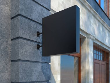 Metin için alanı olan boş reklam panosu