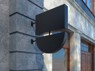 Metin için alanı olan boş reklam panosu