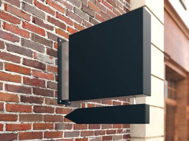 Metin için alanı olan boş reklam panosu