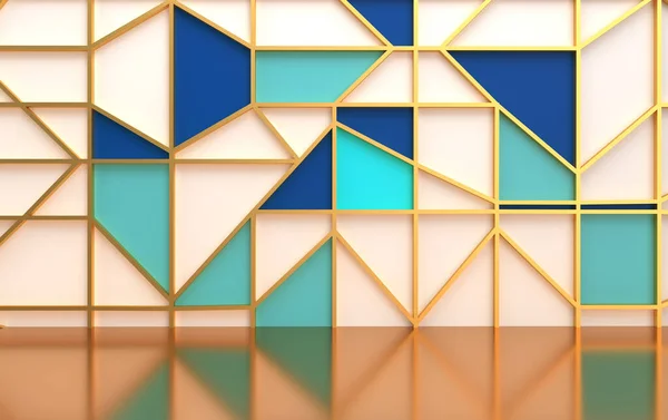 Fondo Arte Color Dorado Blanco Azul Menta Textura Fondo Pantalla — Foto de Stock