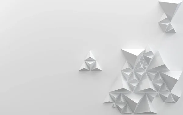 白い3Dアートの背景 テクスチャデジタル壁紙 — ストック写真