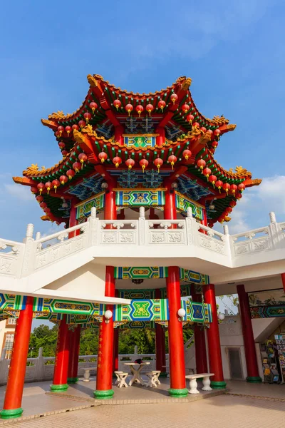 Thean Hou Temple Decorated Red Chinese Lanterns Kuala Lumpur Malaysia — Stock Photo, Image