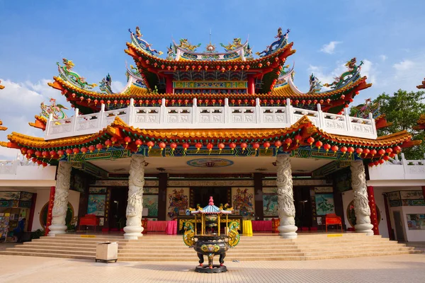 Thean Hou Temple Decorated Red Chinese Lanterns Kuala Lumpur Malaysia — Stock Photo, Image