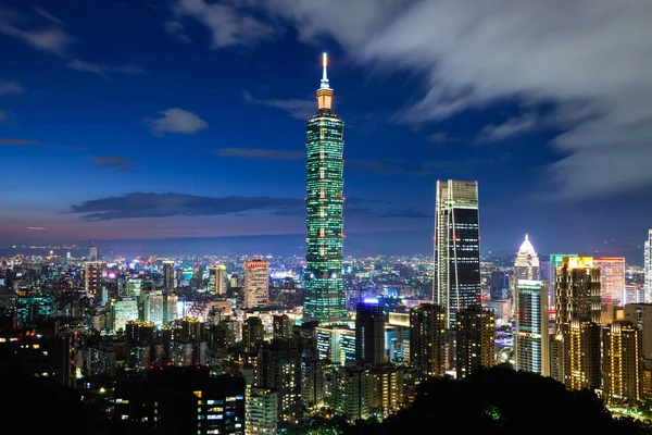 Wunderschöner Blick Auf Die Skyline Von Taipeh Taipei Taiwan — Stockfoto