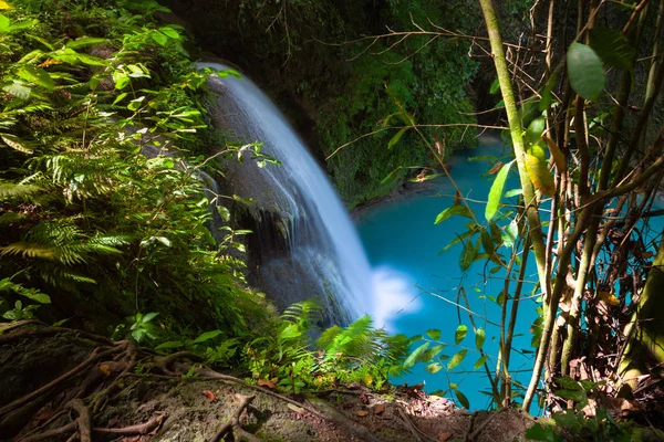 Cachoeiras Kawasan Localizadas Ilha Cebu Filipinas — Fotografia de Stock