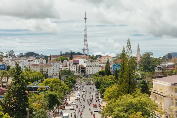 Dalat Vietnam September 2018 Staden Dalat Från Central Market September — Stockfoto