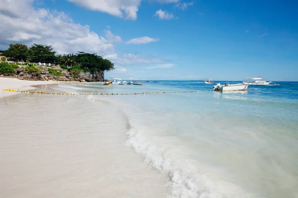 パングラオ島 ボホール島 フィリピンに位置する人気のある白い砂アロナ ビーチ — ストック写真