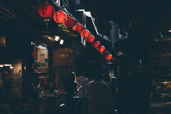 Oude Jiufen Street market, Taiwan — Stockfoto