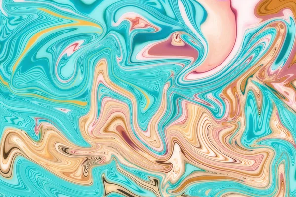 Diseño de arte fluido digital, imitación de piedra de mármol o líquidos. Tender fondo abstracto colorido y contraste —  Fotos de Stock