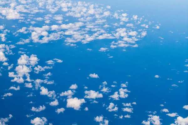 Nubes Blancas Colores Del Avión — Foto de Stock
