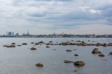 Stonie Bay 'den Tallinn' in manzarası