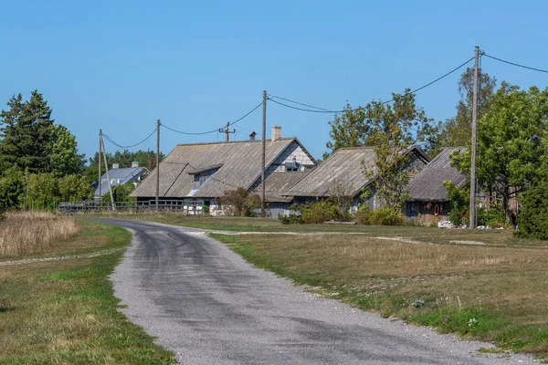 Słodkie Drewniane Domy Miejscowości — Zdjęcie stockowe