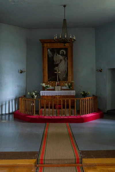 Interiör Lutheranska Kyrkan Baltiska Stater — Stockfoto