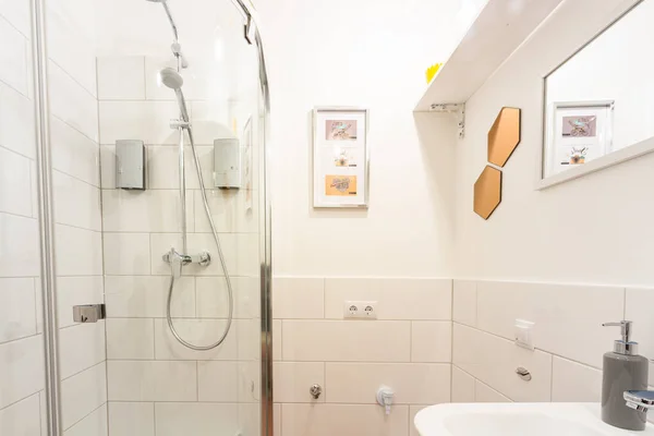 Modern Banyo Lüks Tasarımı — Stok fotoğraf