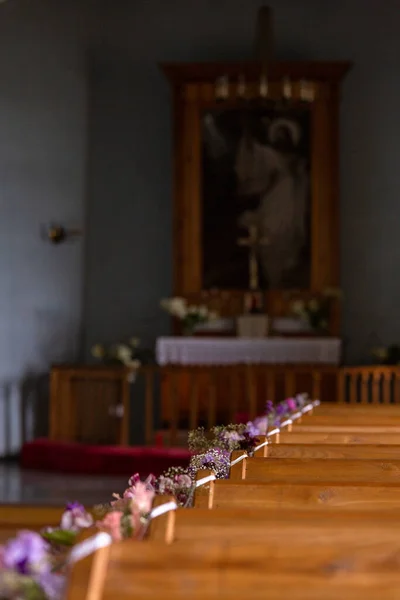 Interior Iglesia Luterana Estados Bálticos —  Fotos de Stock