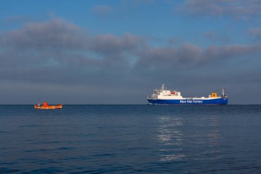 Akdeniz ve Agean denizinde gemiler ve tekneler