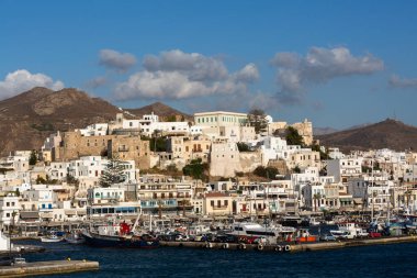 Naxos ve Santorini denizden