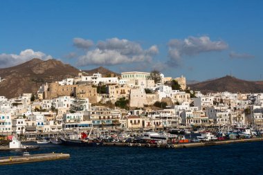 Naxos ve Santorini denizden